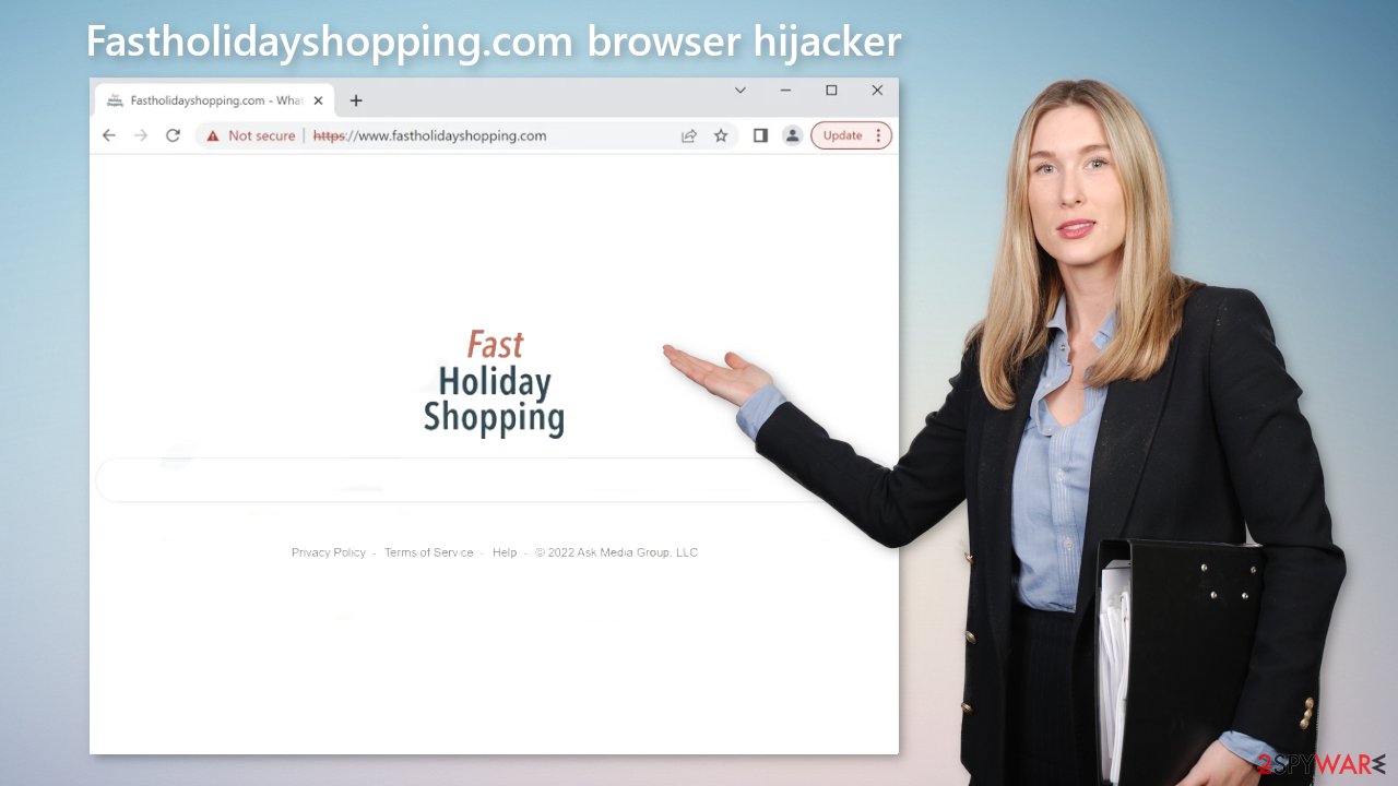 Fastholidayshopping.com browser hijacker