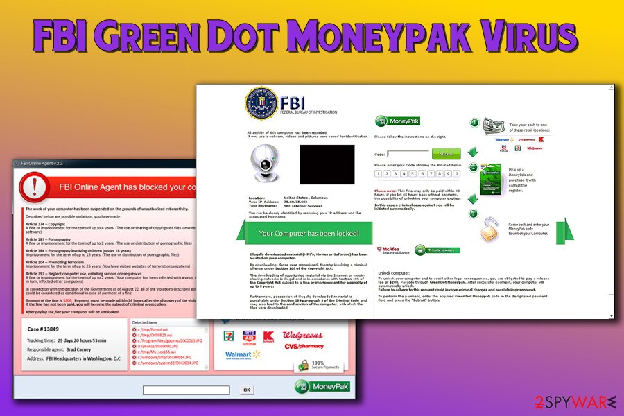 Remove Fbi Green Dot Moneypak Virus Removal Guide Updated Jun 2018 - fbi green dot moneypak virus is a fake message that tries to make users believe that they have to pay to the fbi