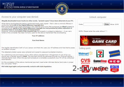 FBI Ultimate Game Card virus