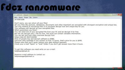 Fdcz ransomware
