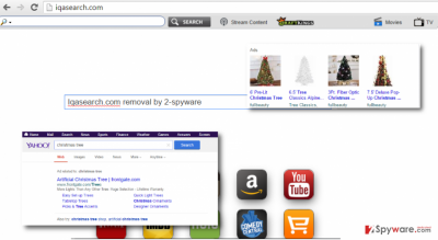 Iqasearch.com virus redirects to Yahoo and displays sponsored search results