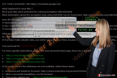 The ransom note of FenixLocker 2.0