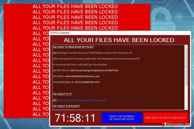 The picture of Fenrir ransomware