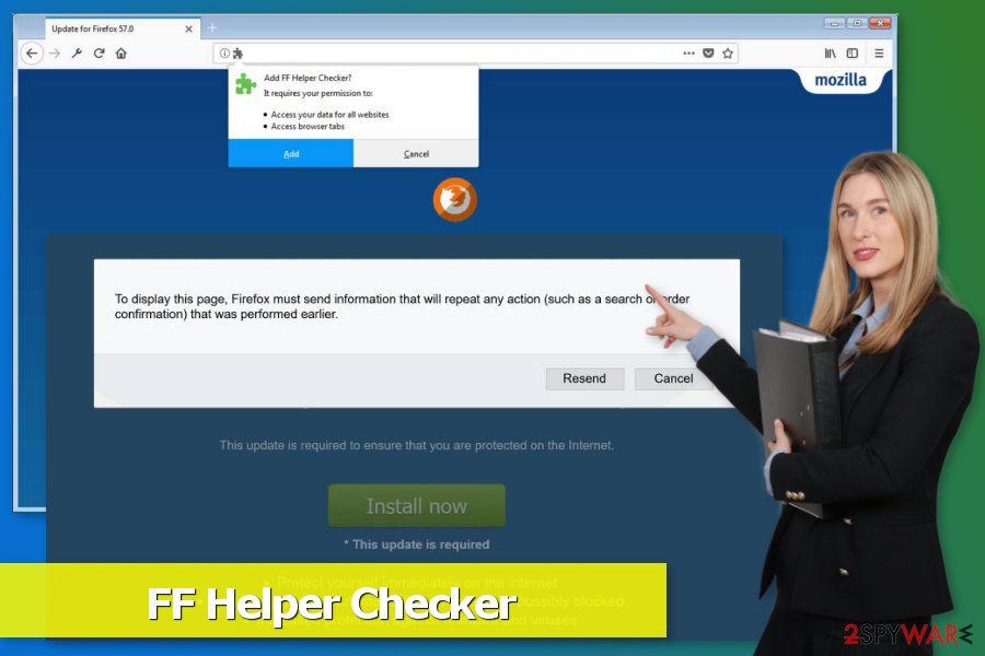 Picture of FF Helper Checker virus