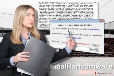 FinalRansomware virus illustration