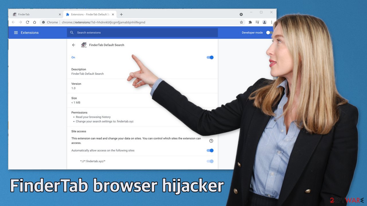 FinderTab browser hijacker
