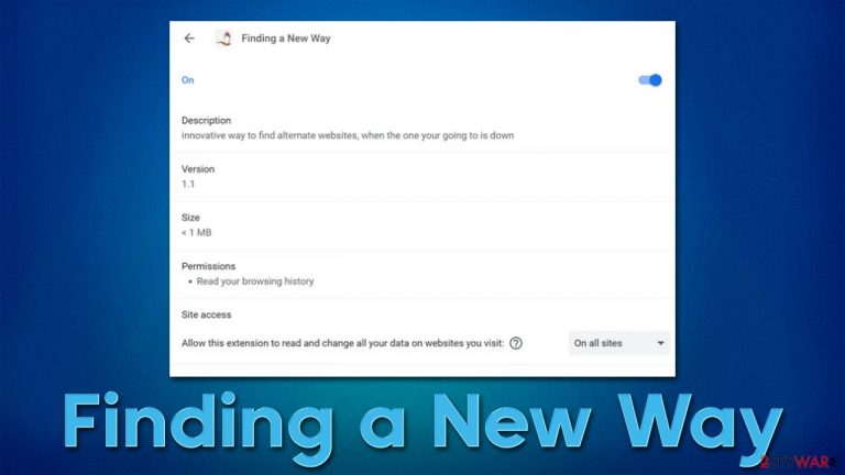 Finding a New Way
