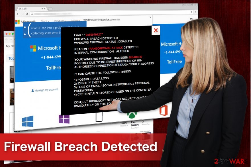 "Firewall Breach Detected" malware