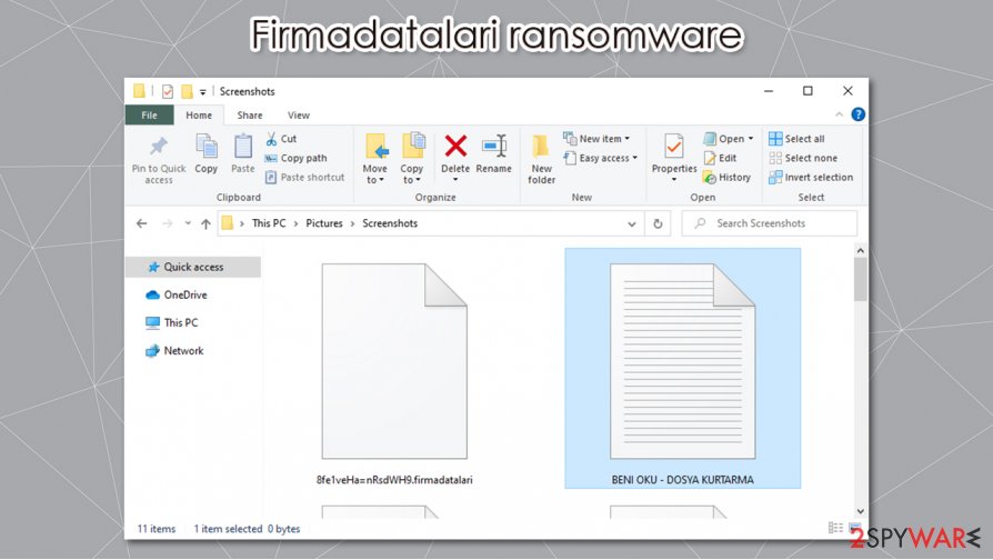 Firmadatalari ransomware encrypted files