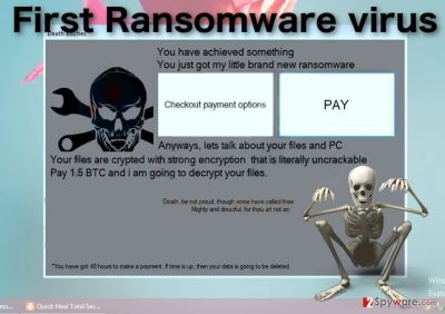 Image of the First ransomware virus