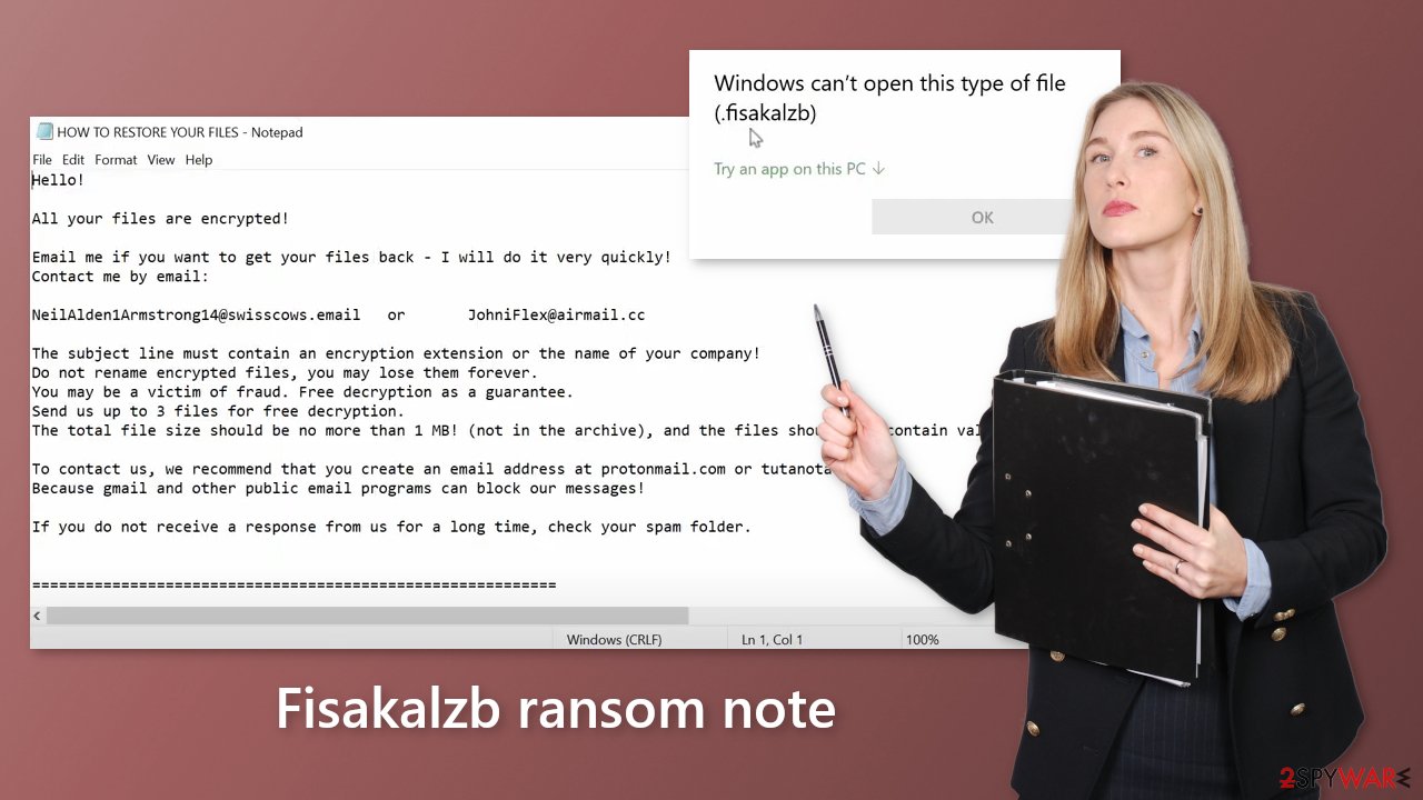 Fisakalzb ransom note