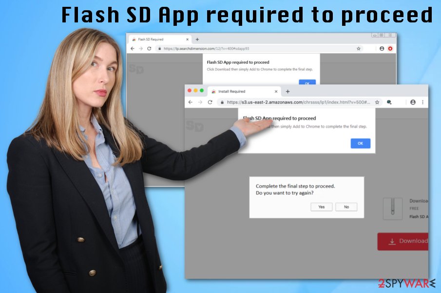 Flash SD App required to proceed