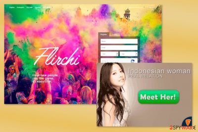 Example of Flirchi ads