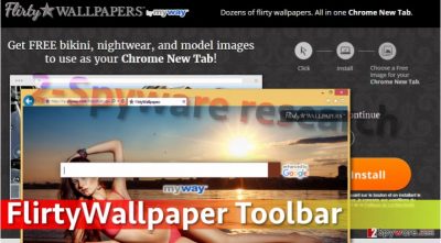 Image of FlirtyWallpaper Toolbar