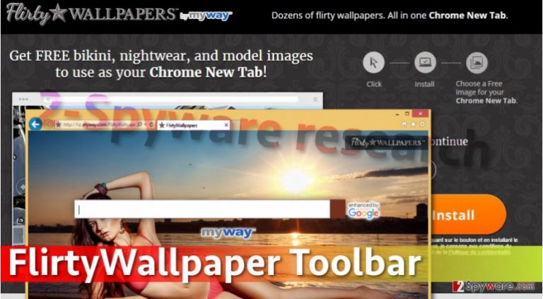 Image of FlirtyWallpaper Toolbar