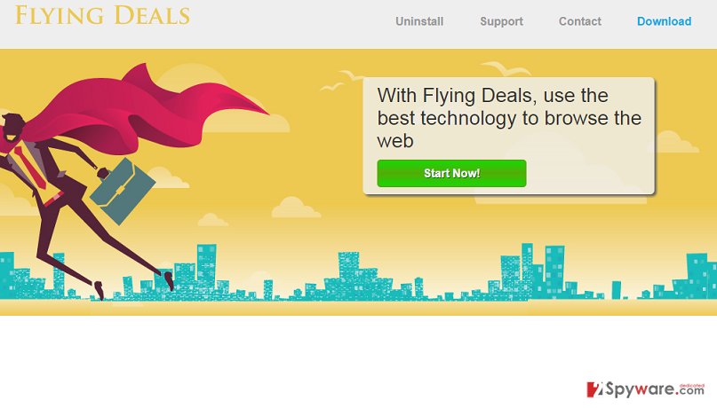 Flying Deals virus Flying Deals virus