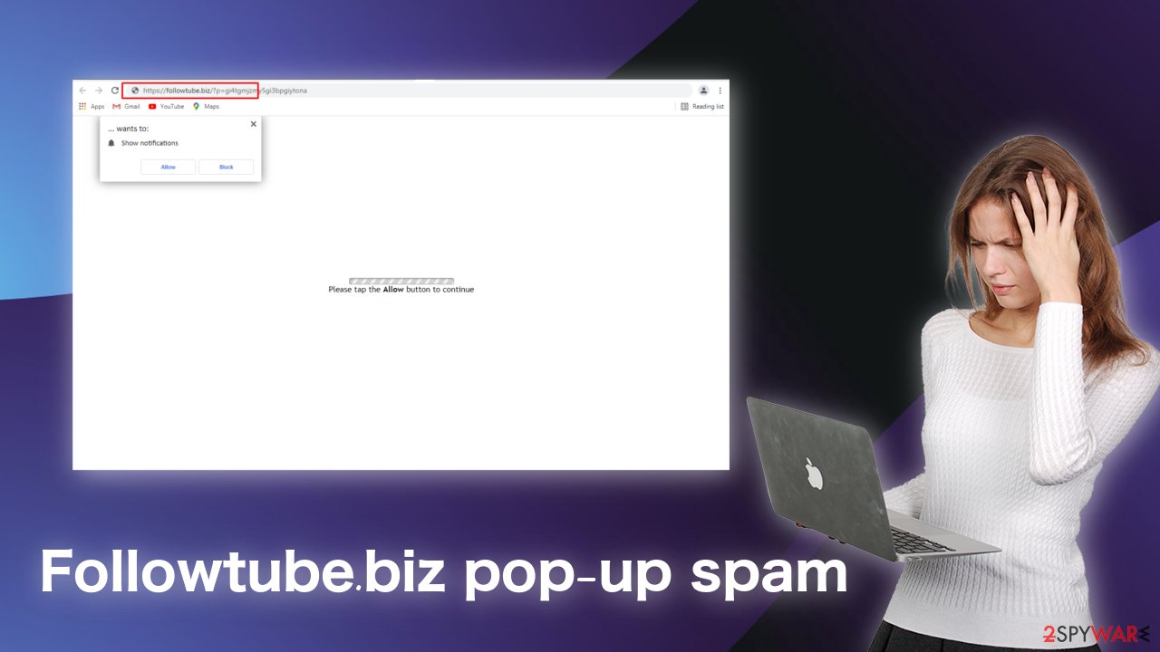 Followtube.biz pop-up spam