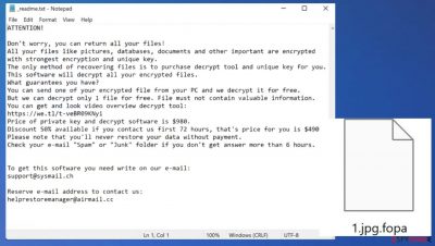 Fopa ransomware