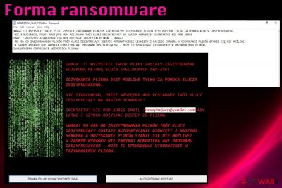 Forma ransomware virus