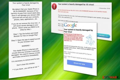 Four virus scam