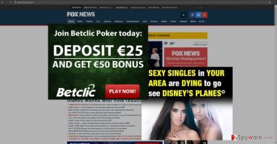 The image revealing foxnews.com CBG ads