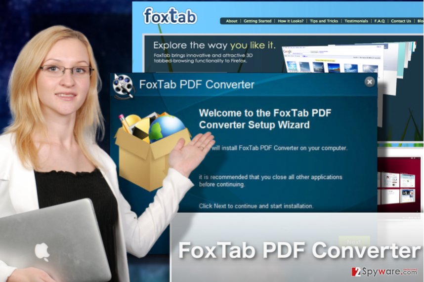 FoxTab PDF Converter illustration