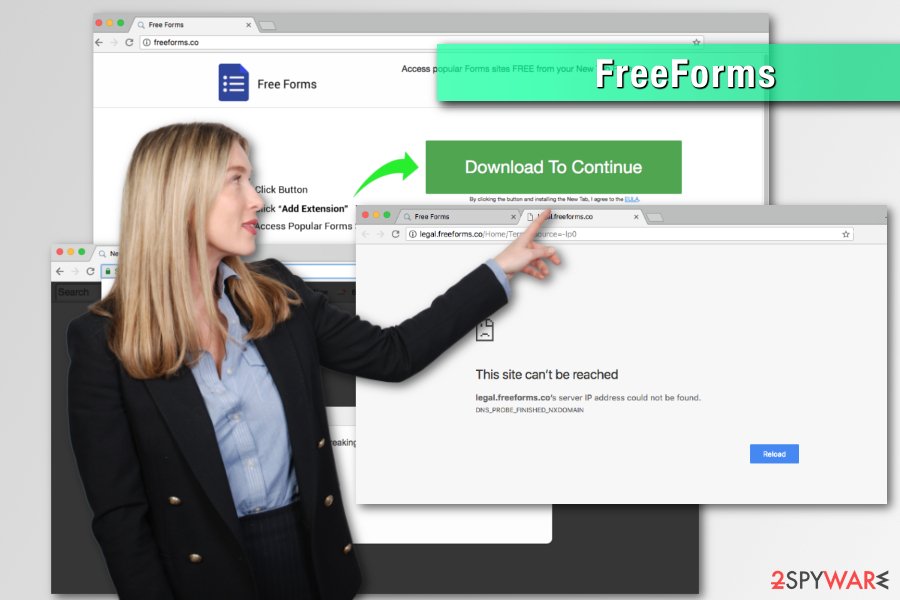 FreeForms browser hijacker