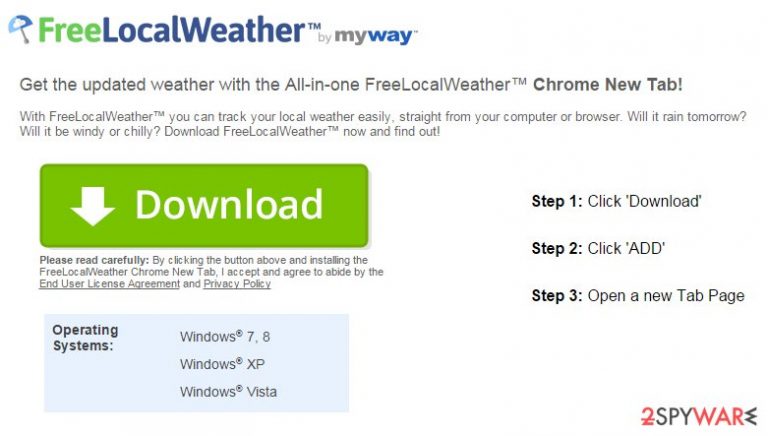 FreeLocalWeather Toolbar virus