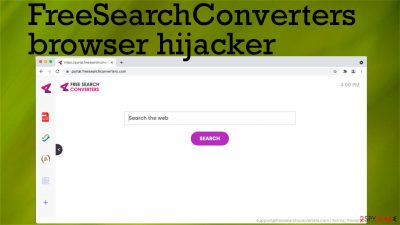 FreeSearchConverters browser hijacker