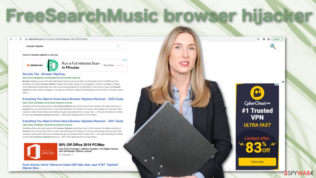 FreeSearchMusic browser hijacker