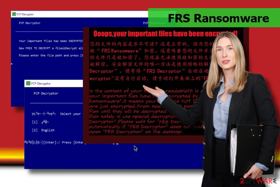 Showing FRS ransomware decryptor