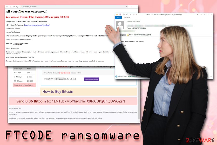 FTCODE ransomware virus