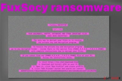 FuxSocy Encryptor ransomware