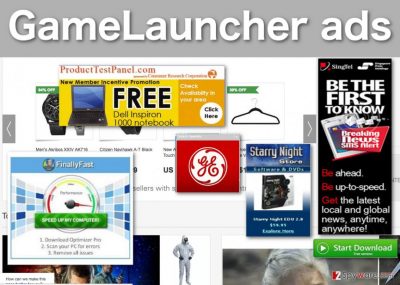 Image of GameLauncher ads