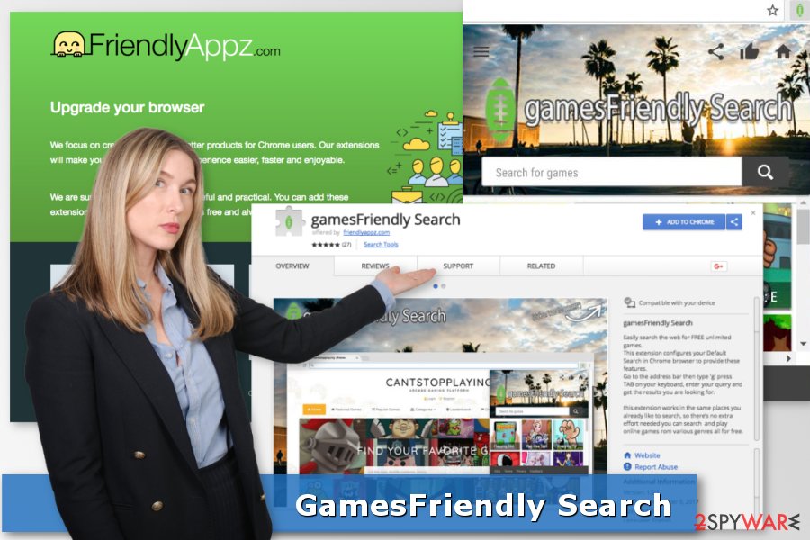 Image of gamesFriendly Search browser hijacker