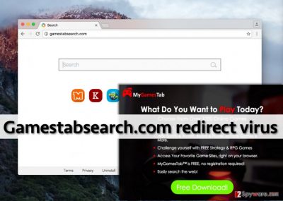 Gamestabsearch.com redirect virus hijacks web browsers