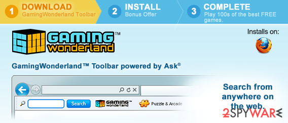 gamingwonderland toolbar