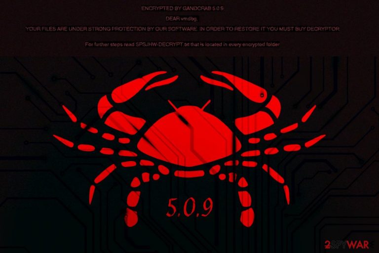 GandCrab 5.0.9 ransomware