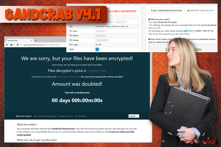 GandCrab v4.1 crypto-virus