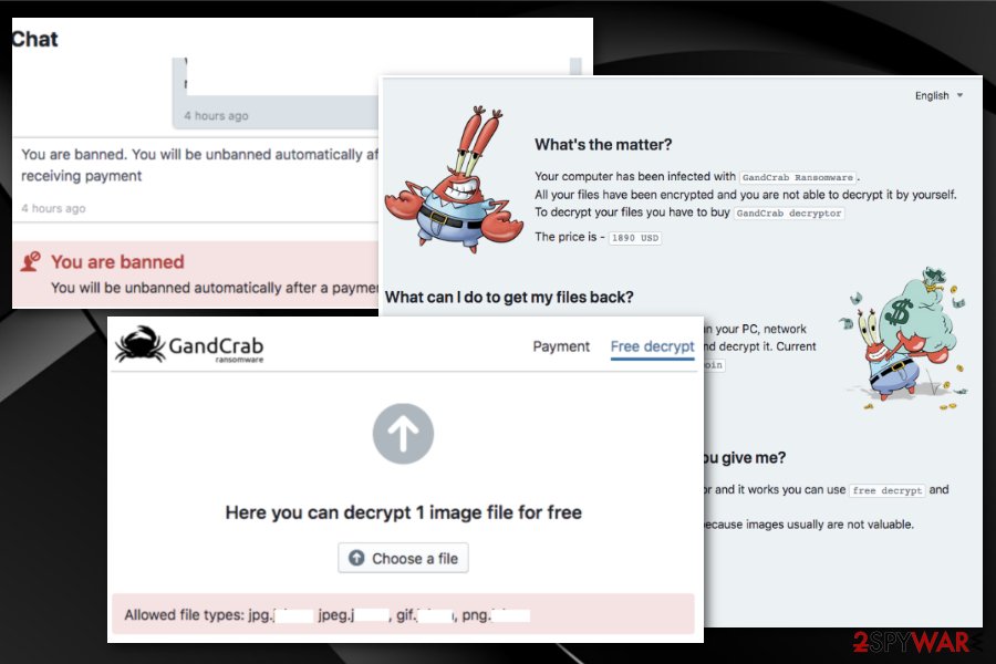 GandCrab ransomware v5.0.1