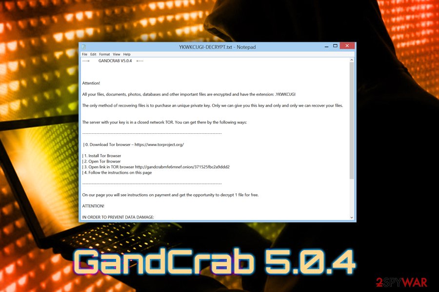 GandCrab 5.0.4 virus