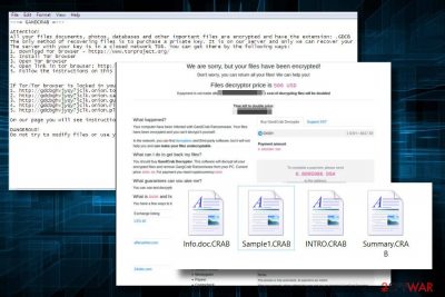 GandCrab2 virus ransom note