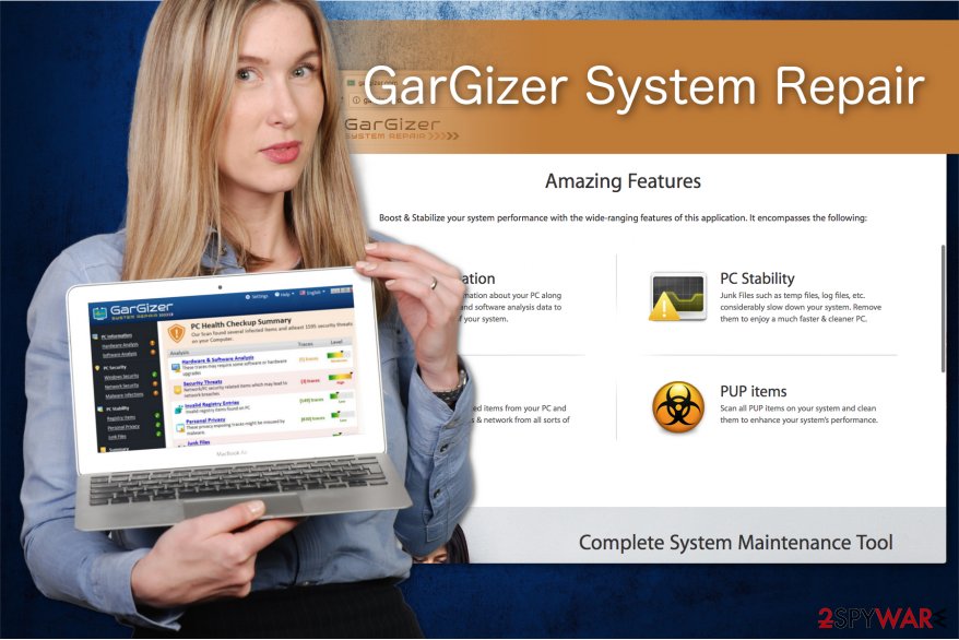 The illustration of GarGizer System Repair program