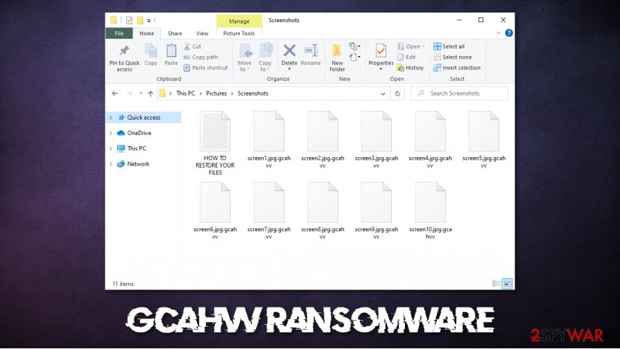 Gcahvv virus encrypted files