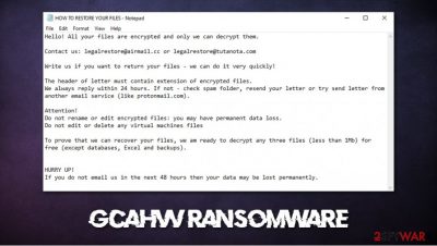 Gcahvv ransomware