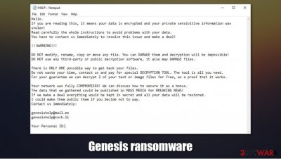 Genesis ransomware