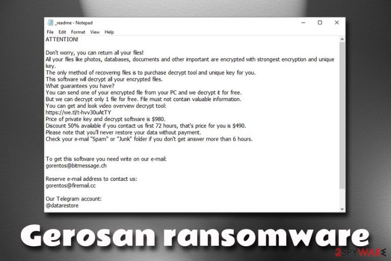 Gerosan ransomware