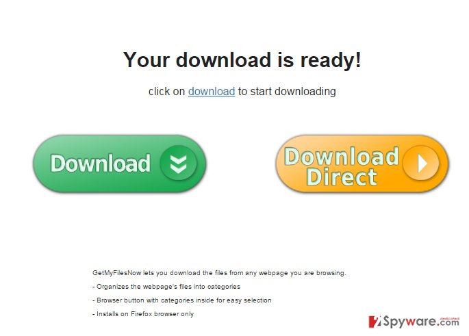 GetMyFilesNow.us pop-up ads snapshot GetMyFilesNow.us pop-up ads snapshot