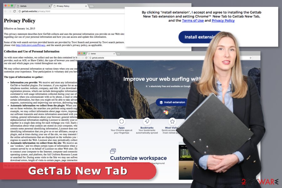 GetTab New Tab virus