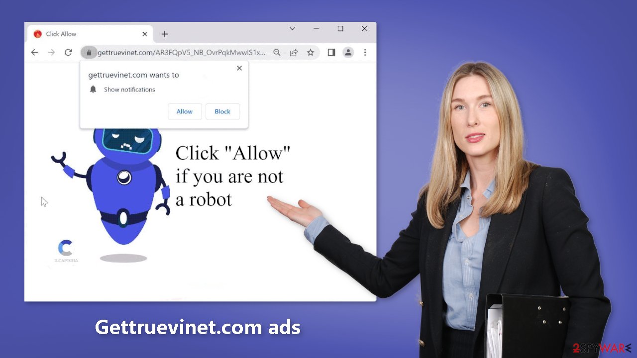 Gettruevinet.com ads